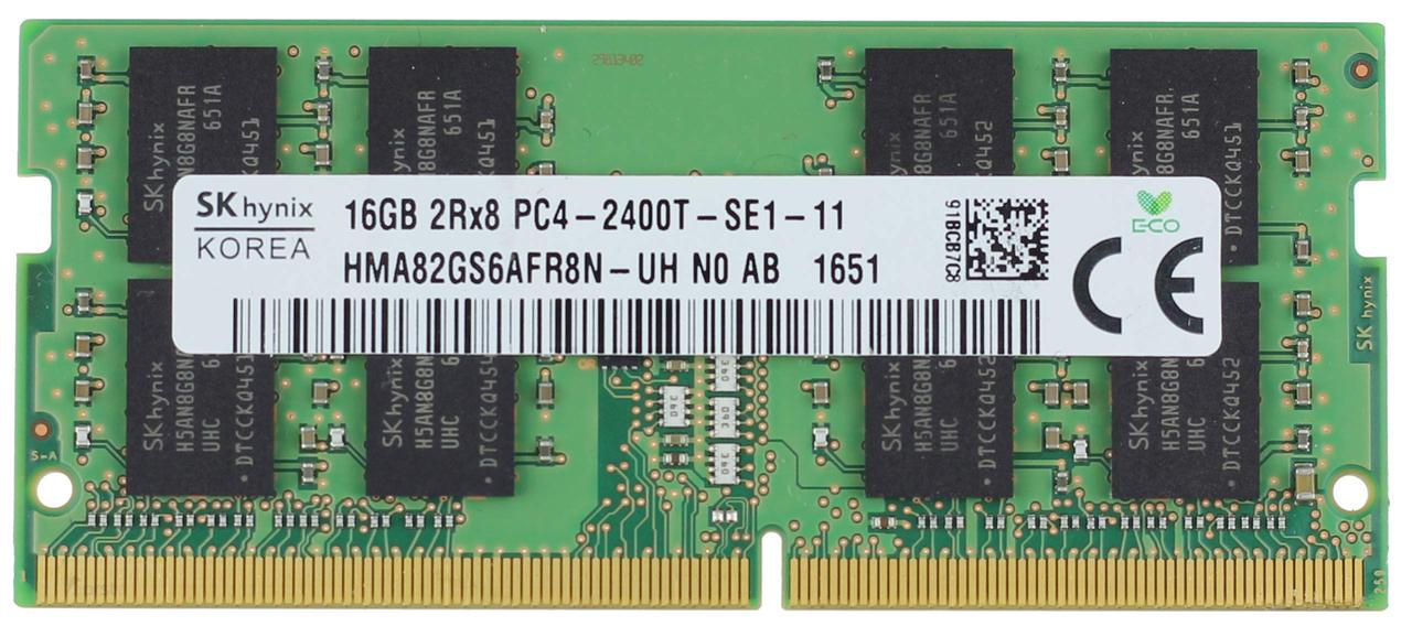 Пам'ять для ноутбука SK Hynix DDR4 16 Gb SO-DIMM 2Rx8 PC4-2400T б/в