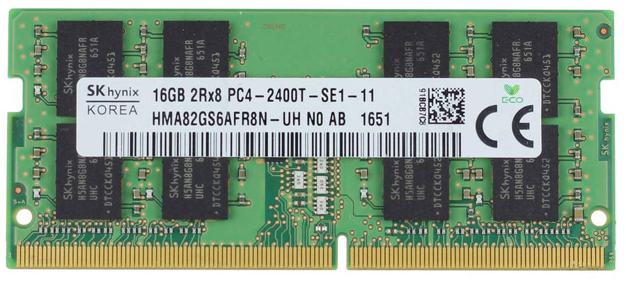 Пам'ять для ноутбука SK Hynix DDR4 16 Gb SO-DIMM 2Rx8 PC4-2400T б/в, фото 1