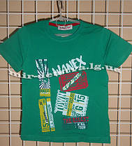 Високоякісні футболки для хлопчиків ТМ Wanex, Туреччина р.92-104 см жовтий, зелений