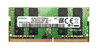 Пам'ять для ноутбука Samsung DDR4 16 Gb SO-DIMM 2Rx8 PC4-2400T б/в