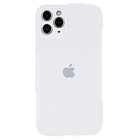 Белый силиконовый чехол на iPhone 12 Pro Max