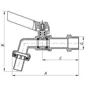 Кран для поливу 3/4" (Koer KR.251) (KR0012), фото 2