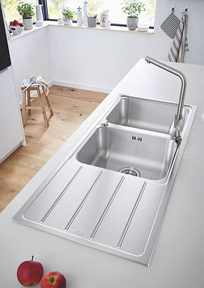 Мийка для кухні із нержавіючої сталі Grohe K500 (31588SD1), фото 3