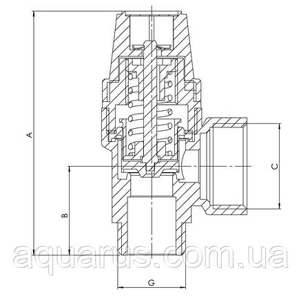 Клапан запобіжний ВЗ 1/2"х3/4" KOER KR.1261 (3 бар) (KR3107), фото 3