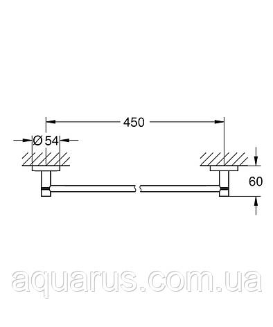Тримач для рушників Grohe Essentials New (40688001), фото 3
