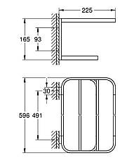 Поличка для рушників Grohe Selection (41066000), фото 4