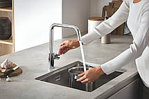 Мийка для кухні із нержавіючої сталі Grohe K700U (31574SD1), фото 4