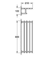 Полиця для рушників Grohe Essentials Cube New (40512001), фото 3