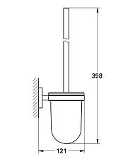 Туалетний йоржик у комплекті Grohe Essentials New (40374001), фото 4
