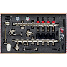 Колектор з вбудованим змішув. вузлом KOER KR.S1012-4 1"х4 SUS304 та євроконусами 3/4-16 (KR2937), фото 2