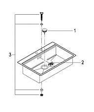 Мийка кухонна Grohe EX Sink K800 подвійна (90 cm) (31584SD0), фото 6