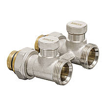 Комплект для нижнього підкл. радіатора KOER SET-22 - 1/2"x3/4" (прямий) з термоголовкою НН (KR3174), фото 3