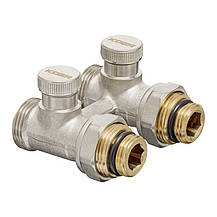 Комплект для нижнього підкл. радіатора KOER SET-22 - 1/2"x3/4" (прямий) з термоголовкою НН (KR3174), фото 4