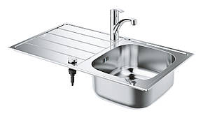 Комплект кухонної мийки і змішувача Grohe K200 (31565SD1), фото 3