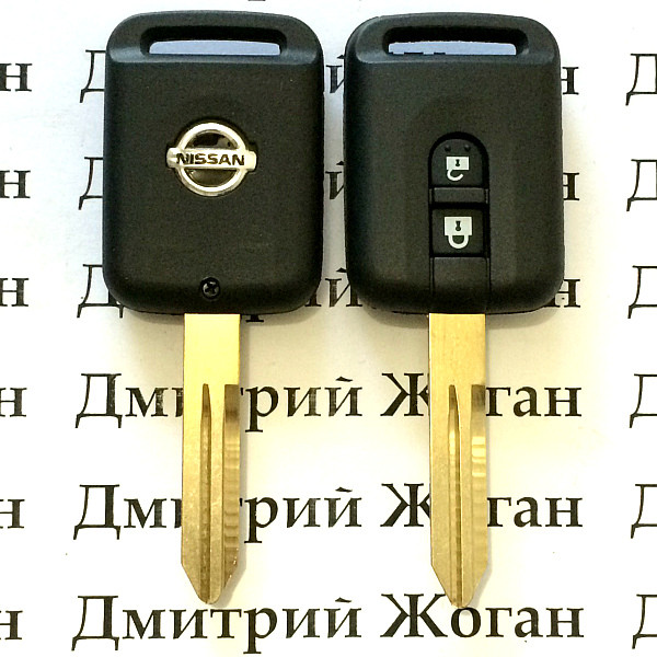 Корпус ключа для Nissan (Ниссан) 2 - кнопки, лезвие NSN14 - фото 1 - id-p34852923