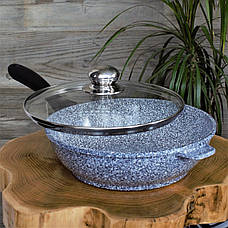 Глибока сковорода Edenberg з гранітним покриттям, 28 см, 3.4 л, фото 5