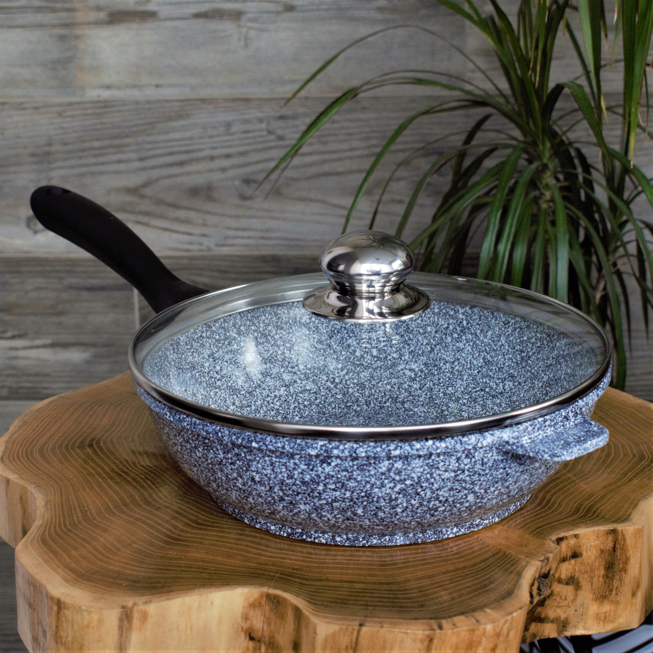 Глибока сковорода Edenberg з гранітним покриттям, 28 см, 3.4 л