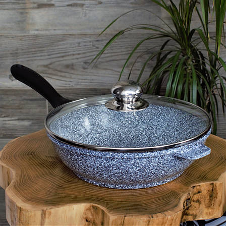 Глибока сковорода Edenberg з гранітним покриттям, 28 см, 3.4 л, фото 1