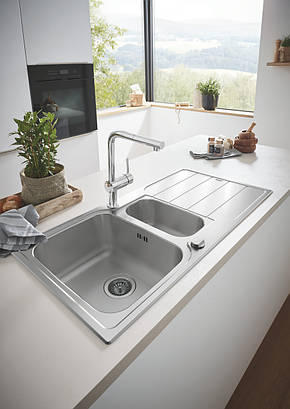 Мийка для кухні із нержавіючої сталі Grohe K500 (31572SD1), фото 3