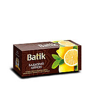 Чай "Batik" 25ф/п*1,5г Бадьорий Лимон чорний з лимоном з/я (1/36) ЗНИЖКА 10%