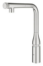 Змішувач для кухні з висувним виливом Grohe Essence SmartControl (31615DC0), фото 5