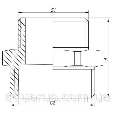 Ніпель редукційний 1-1/4"x1-1/2" KOER KF.N1216 (KF0042), фото 3