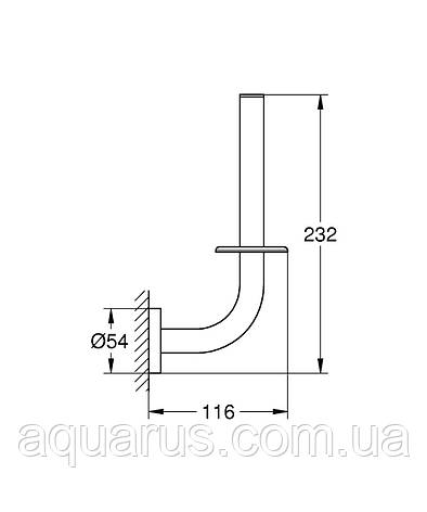 Тримач для запасного рулону туалетного паперу Grohe Essentials New (40385001), фото 3