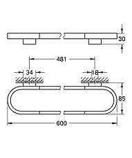Тримач для рушників Grohe Selection (41056000), фото 6