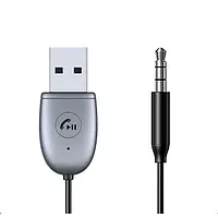 Аудио-кабель CHAROME A8 AUX 3.5mm (тато) - USB 31 (тато) 1.5m Black (6974324910274)