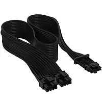 Кабель для компьютерных комплектующих Corsair CP-8920331 Premium Individually Sleeved Black 12+4pin PCIe Gen 5