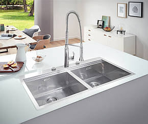 Мийка кухонна Grohe EX Sink K800 Подвійна (120 cm) (31585SD0), фото 3