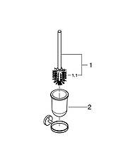 Туалетний йоржик у комплекті Grohe Bau Cosmopolitan Neutral (40463001), фото 6
