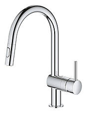 Змішувач для кухні з висувним виливом Grohe Minta (32321002), фото 3