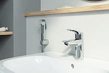 Змішувач для раковини з гігієнічним душем Grohe Eurosmart New (23124003), фото 3