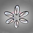 Світлодіодна люстра кавові зерна 105 Вт з підсвічуванням основи колір каркасу чорний D-9101/6 BK LED 3color dimmer, фото 4