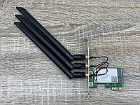 Бездротова Wi-Fi 2.4/5Ghz карта PCIe x1 TRY N450 (533AN) 450Mbps 3 антени 8dBi нова