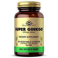 Натуральна добавка Solgar Full Potency Herbs Super Ginkgo, 120 вегакапсул