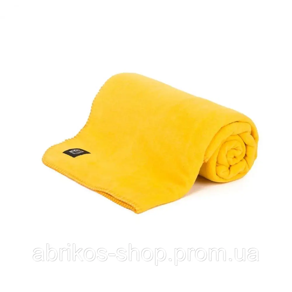 Високоякісний бавовняний полуторний, жовтий плед DOMUS (Словенія), фото 1