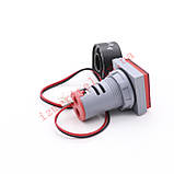 Цифровий індикатор 3в1 вольтметр амперметр частотомір VaneAims FXB16-22FSVAH Червоний, фото 6