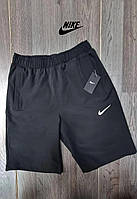 Чоловічі брендові спортивні шорти Nike (Найк), чоловічі повсякденні чорні. Чоловічий одяг