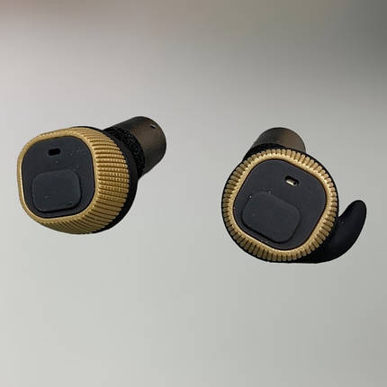 Беруші для стрільби Earmor M20, активні, NRR 22, колір - Койот (коричневий), активні беруші військові (M20-CB), фото 1