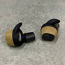 Беруші для стрільби Earmor M20, активні, NRR 22, колір - Койот (коричневий), активні беруші військові (M20-CB), фото 4