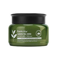 Крем оздоравливающий для глубокого увлажнения кожи с экстрактом зелёного чая FarmStay Green Tea Seed Moisture