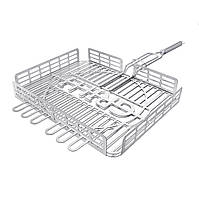 Решетка-гриль для барбекю из пищевой нержавейки 1,5мм 31*26см GRILLI 777766