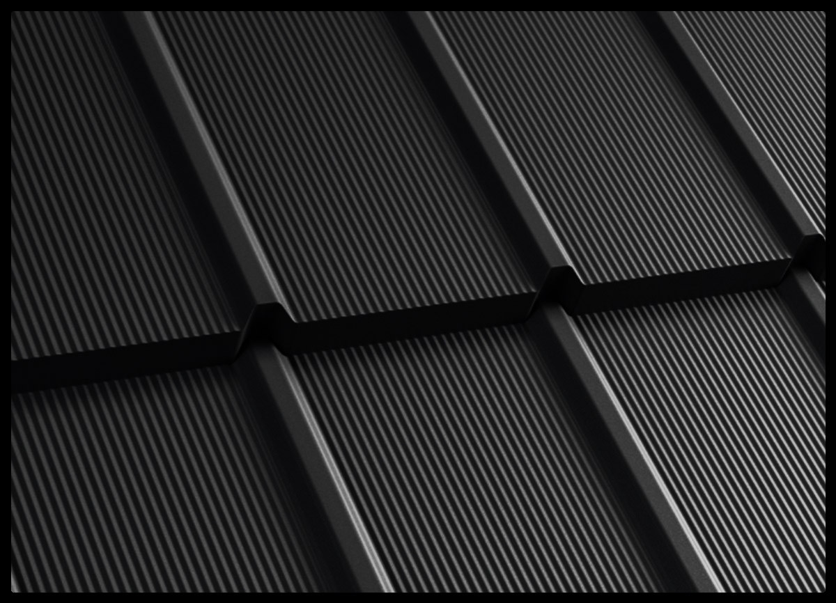 Модульна черепиця — TIGRA (0.803 м кв) РЕМА RAL 9005