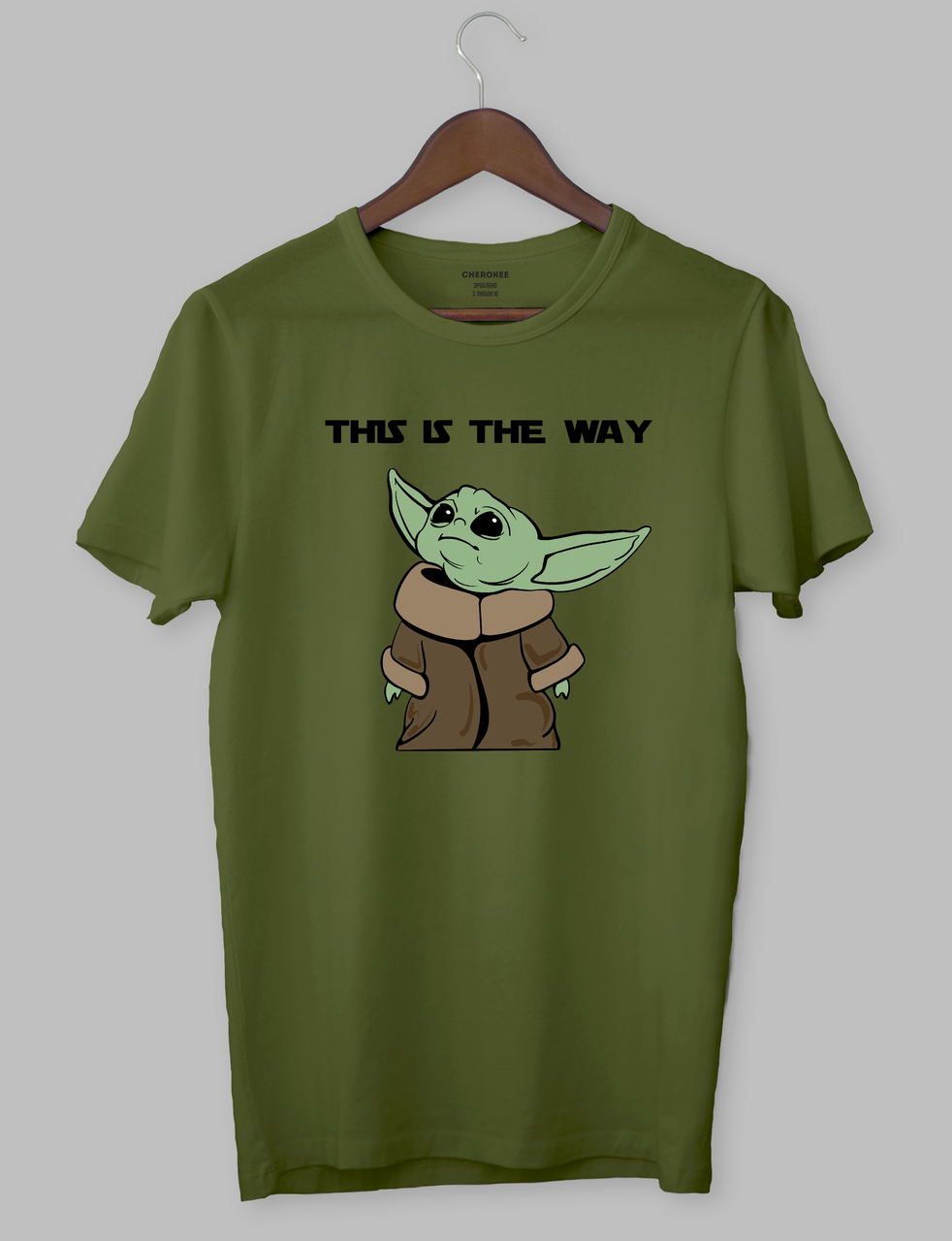 Футболка з принтом Бейбі Йода "THIS IS THE WAY"