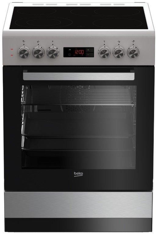 Плита электрическая Beko FSM67320GXS - стеклокерам/60х60 см/дисплей ...