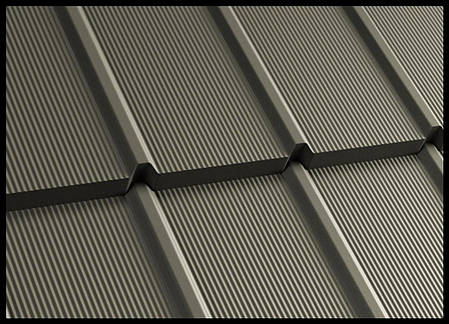 Модульна черепиця — TIGRA (0.803 м кв) РЕМА RAL 7024, фото 1