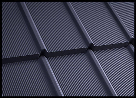 Модульна черепиця — TIGRA (0.803 м кв) РЕМА RAL 7016, фото 1