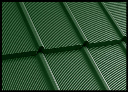 Модульна черепиця — TIGRA (0.803 м кв) РЕМА RAL 6020, фото 1